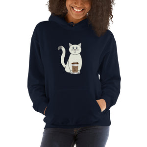 My Cat & My Coffee Hooded Sweatshirt By PInc Outfits