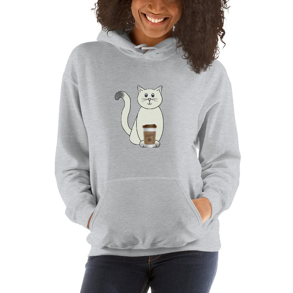 My Cat & My Coffee Hooded Sweatshirt By PInc Outfits