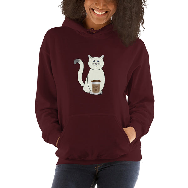 My Cat & My Coffee Hooded Sweatshirt By PInc Outfits