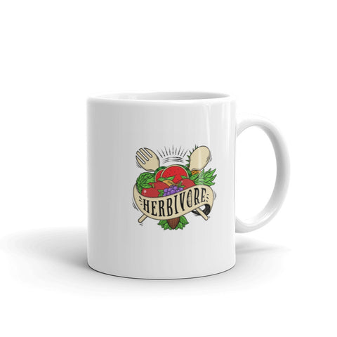 VEGAN VEGETARIAN HERBIVORE mug, Vegan Mug - Ceramic Vegan Af Coffee Cup - Vegan Activism - Animal Rights - Gifts for Vegans Vegan Gift for W