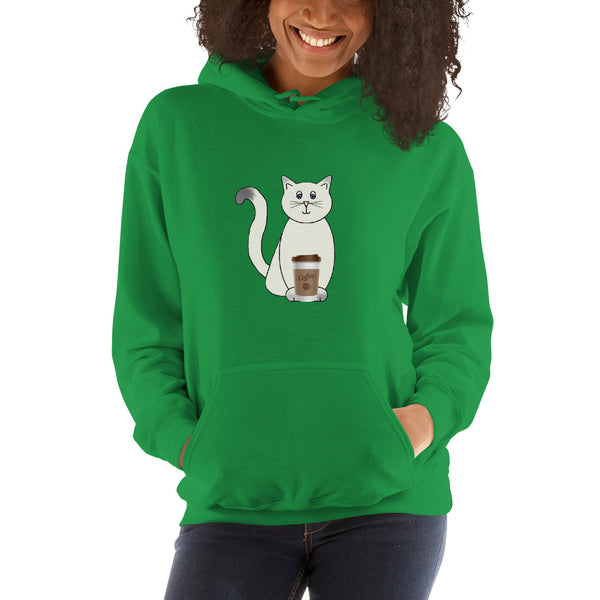 My Cat & My Coffee Hooded Sweatshirt By PInc Outfits