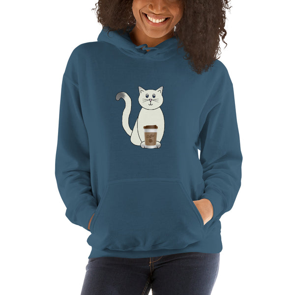 My Cat & My Coffee Hooded Sweatshirt By PInc Outfits