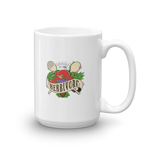 VEGAN VEGETARIAN HERBIVORE mug, Vegan Mug - Ceramic Vegan Af Coffee Cup - Vegan Activism - Animal Rights - Gifts for Vegans Vegan Gift for W